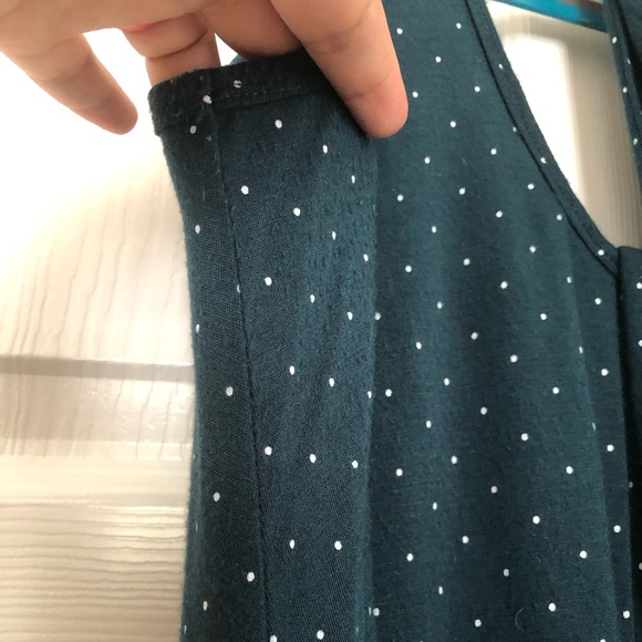 OG Teal Dots Latched Mama Romper - Picture 3 of 5